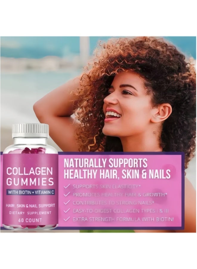 بيودي حلاويات الكولاجين للجمال: نصيحتنا اللذيذة والمرنة تجمع بين الكولاجين والبيوتين وفيتامين ج لترطيب الشعر اللامع والبشرة المرنة والأظافر القوية — بالإضافة إلى دعم صحة العضلات والعظام والمفاصل - Image 3